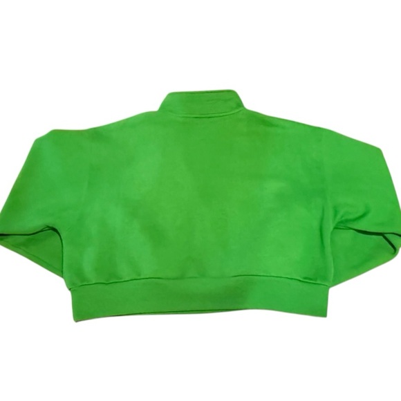Aritzia Green Half-Zip Sweatshirt - Picture 4 of 5